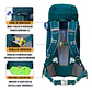 Mochila De Senderismo 65l Montañismo Impermeable Y Liviana - Miniatura 11