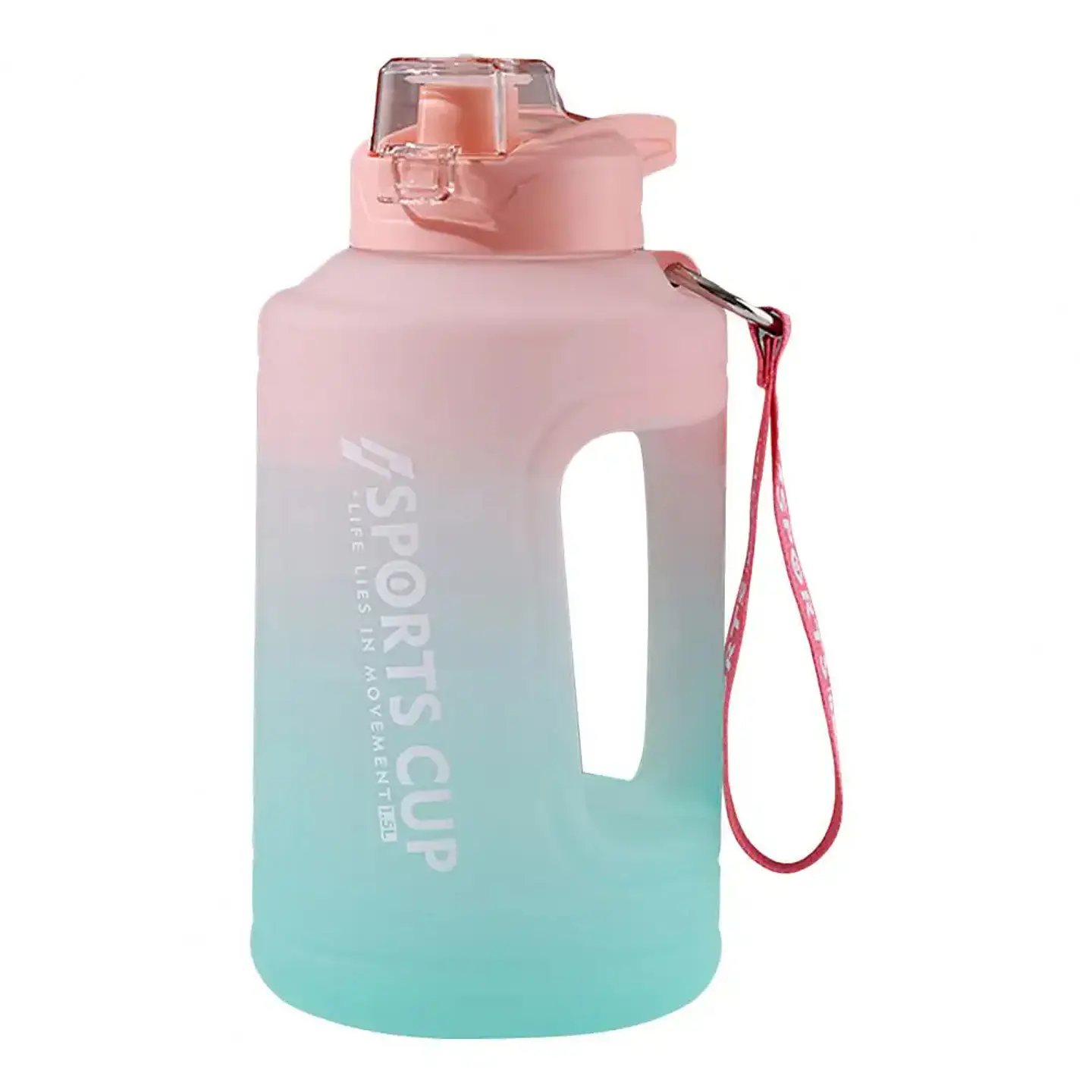 Botella De Agua Gradiente 2300ml Deportiva Fitness Unisex 8
