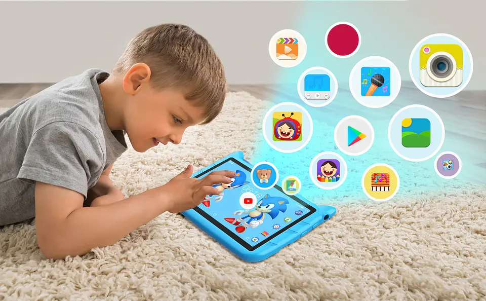 Tablet Inteligente Infantil Sonic 7 Pulgadas 16GB ROM 4