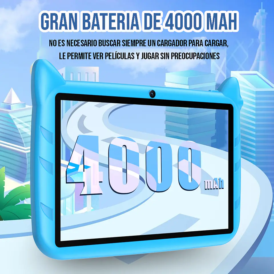 Tablet Inteligente Infantil Sonic 7 Pulgadas 16GB ROM 12