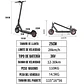 Scooter Eléctrico Plegable, Llanta Antipinchazos 10 pulgadas - Miniatura 3