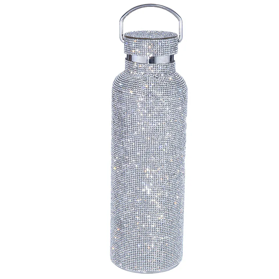 Termo Botella Diseño Diamantes 500ml Portatil Termica 11