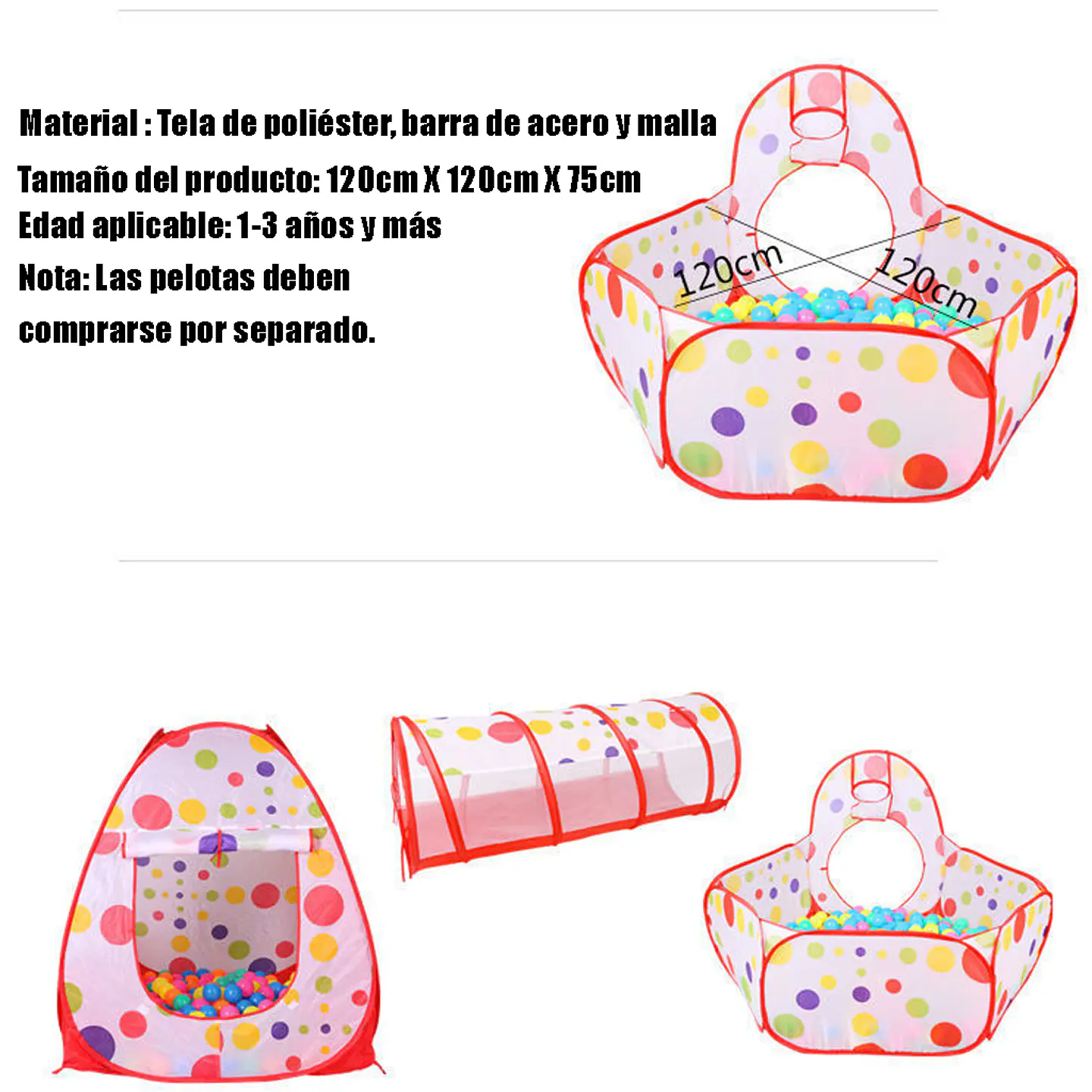 Miniparque Infantil, Túnel de Gateo y Piscina de Pelotas 6