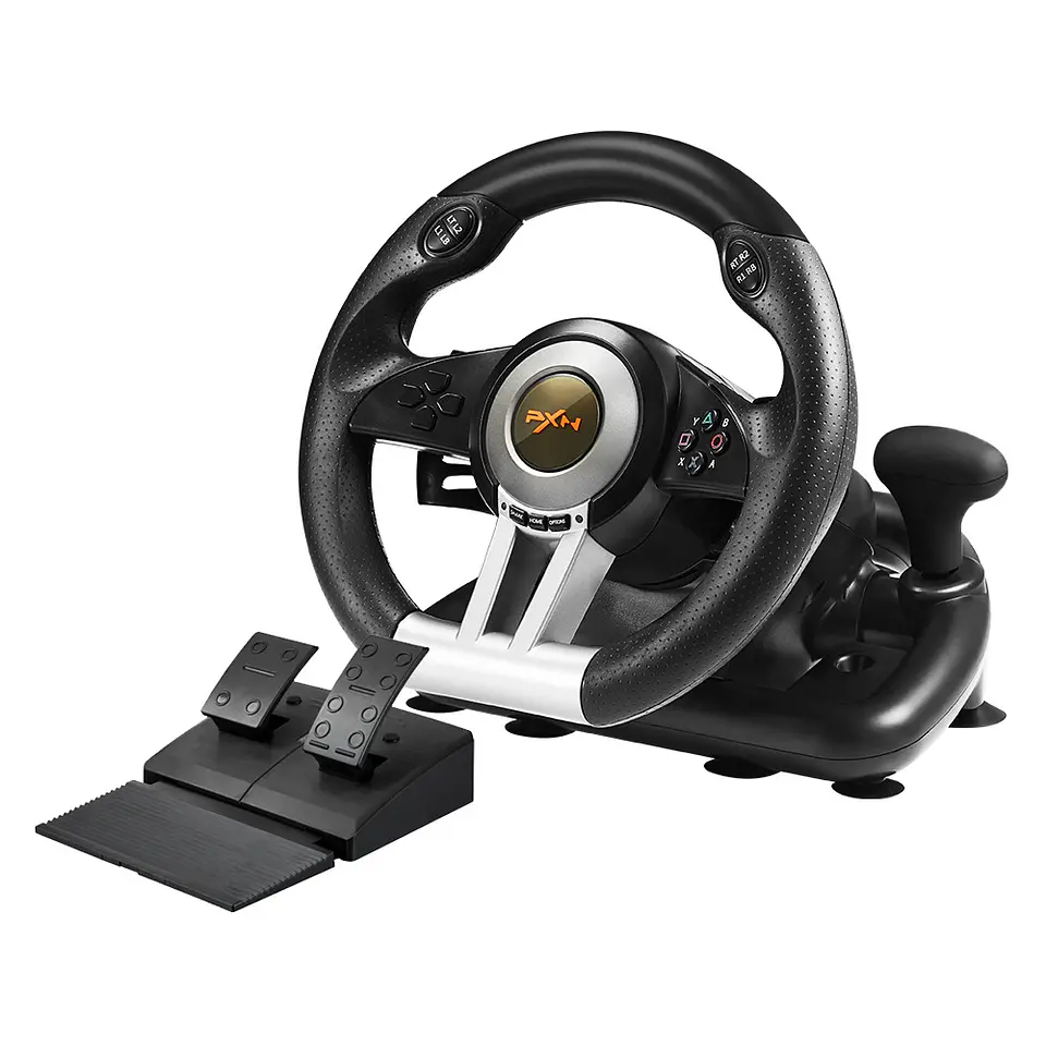 Volante De Juego v3 Pedales, Palanca Carreras Ps4 Xbox PC  1
