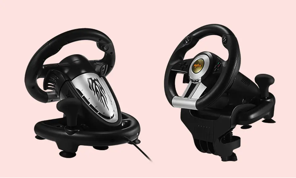 Volante De Juego v3 Pedales, Palanca Carreras Ps4 Xbox PC  6