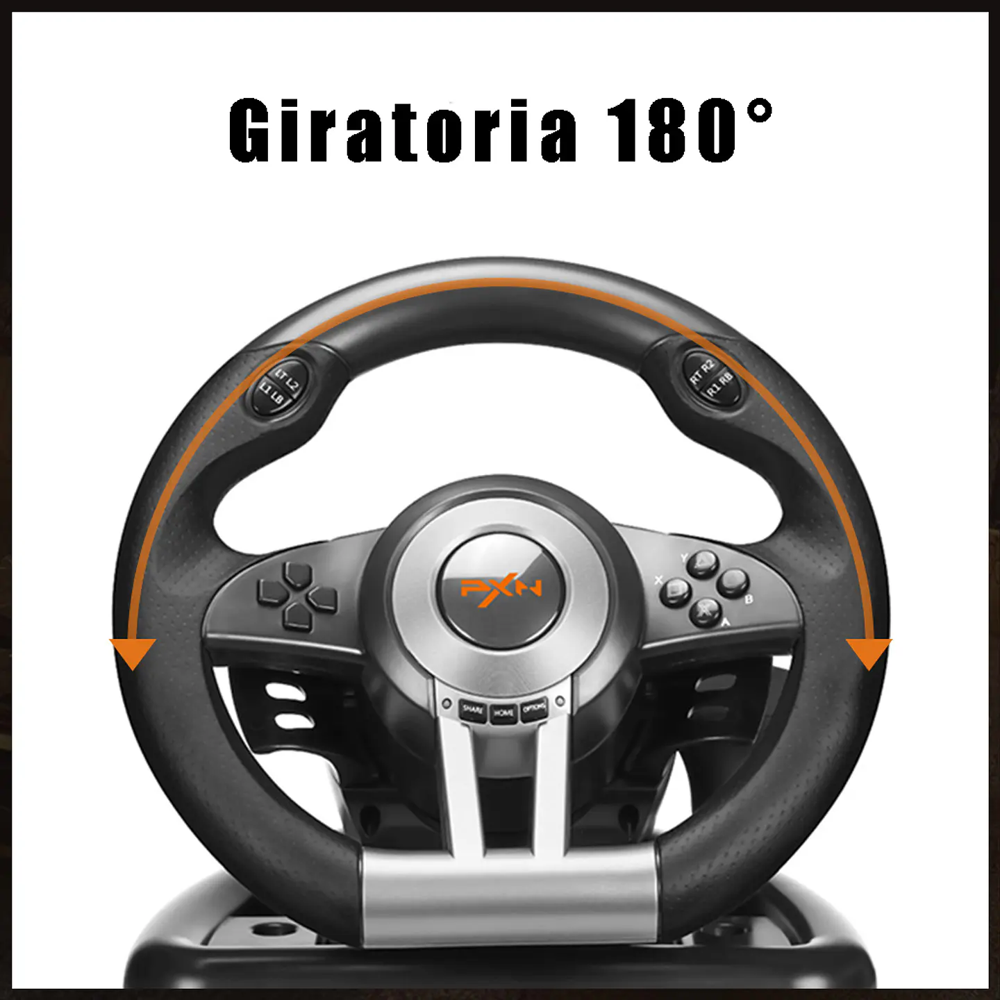 Volante De Juego v3 Pedales, Palanca Carreras Ps4 Xbox PC  9