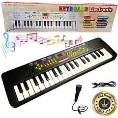 Piano Electrónico 37 Teclas Con Microfono Teclado Musical