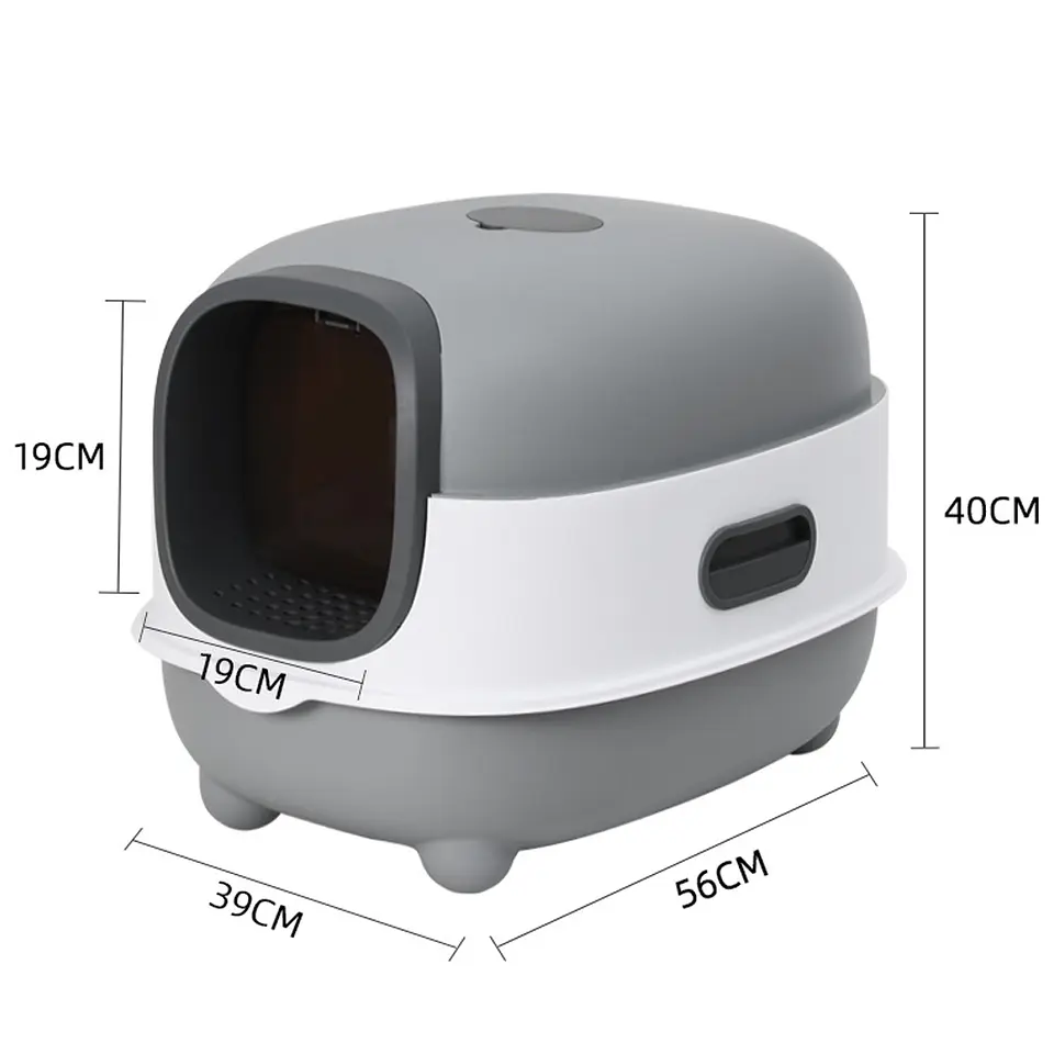 Caja de Arena Plegable Completa Para Gato 3