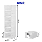 Pack 6 Mostradores Cajones Vitrina Zapatero Apilables 4