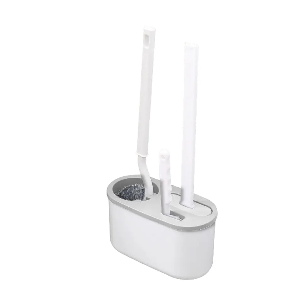 Juego de 3 Cepillos Escobillas Moderno para Inodoro De Baño 1