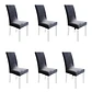 6 Fundas Cubre Sillas Spandex Protector Lavable Extraible - Miniatura 1