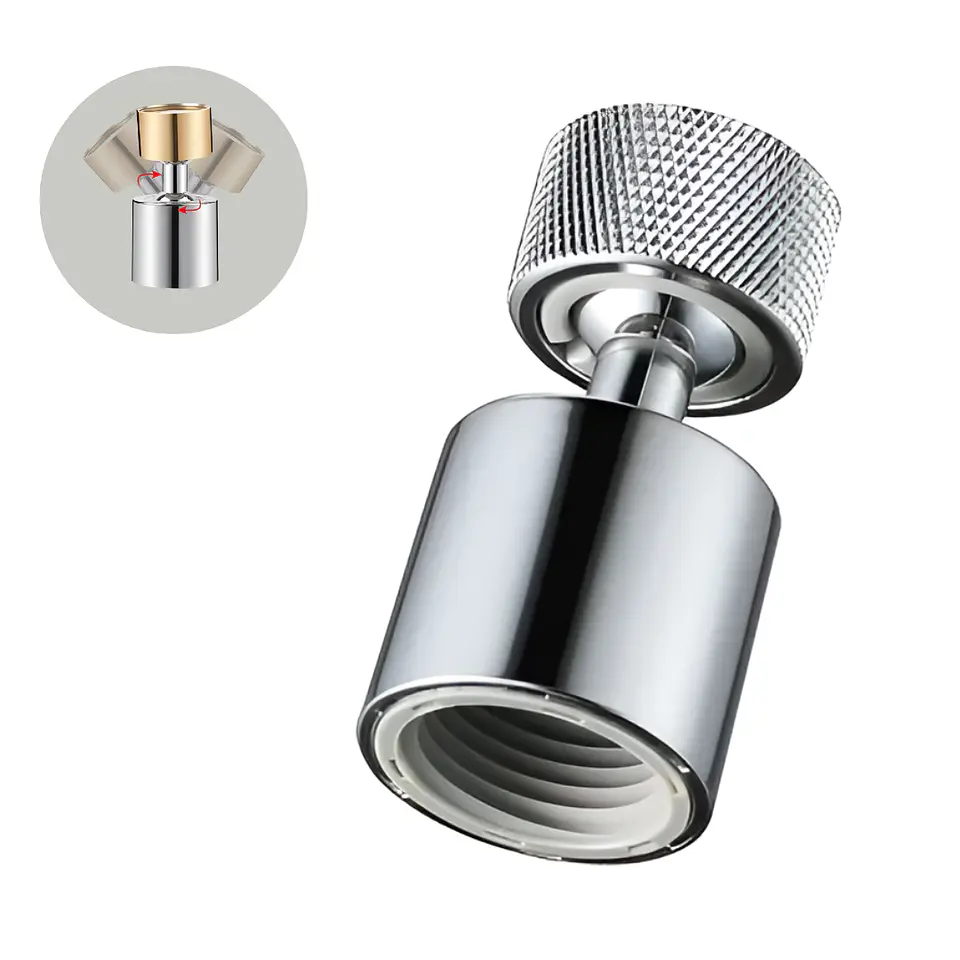 Adaptador De Grifo Anti Salpicaduras Filtro 3 Velocidades 5