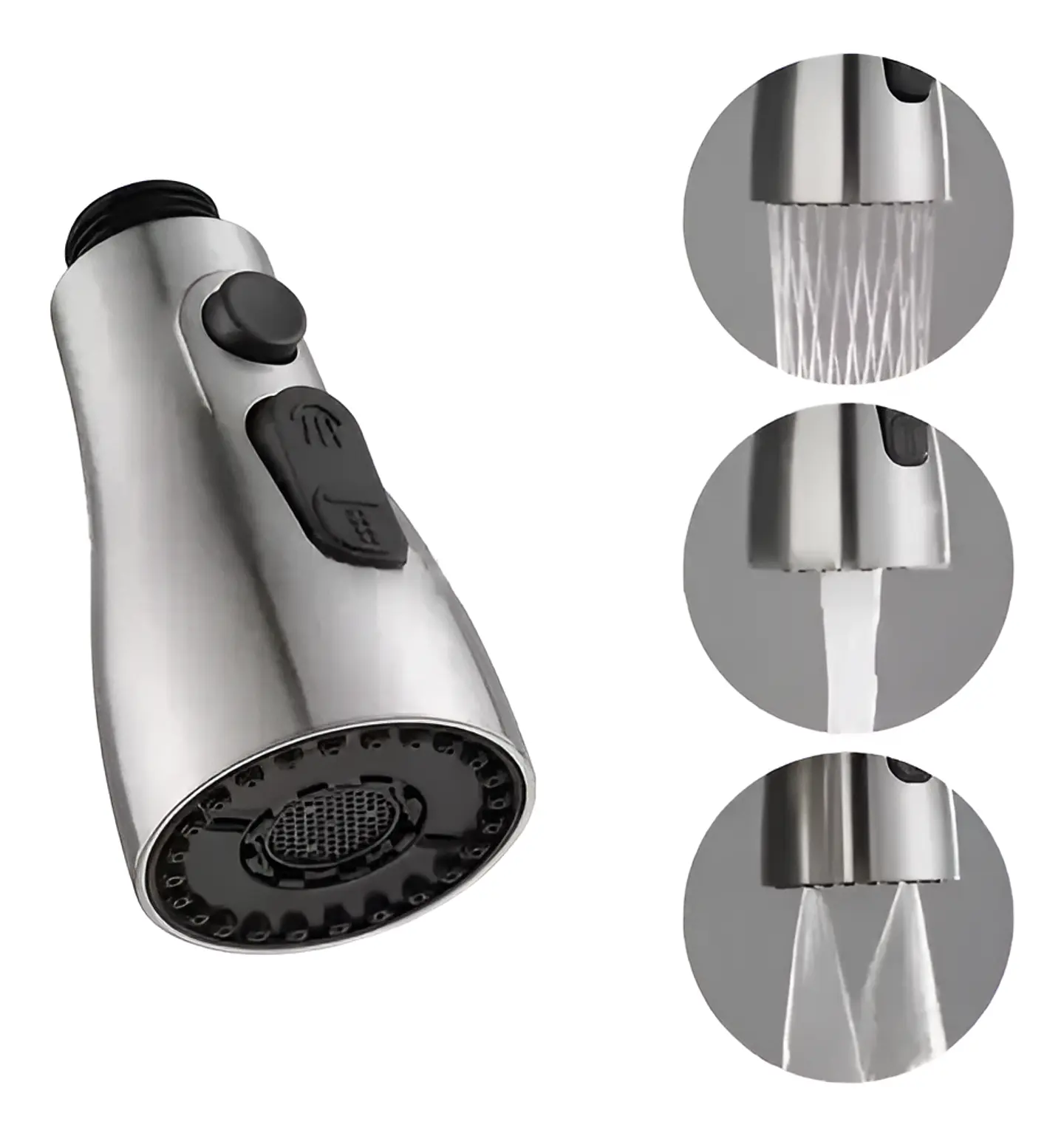 Adaptador De Grifo Anti Salpicaduras Filtro 3 Velocidades 1