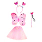 Disfraz De Mariposa Con Alas de Hada con Luces 4 piezas - Miniatura 1