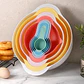 Juego De 8 Tazones Anidados Con Tazas Medidoras Multifuncion - Miniatura 5