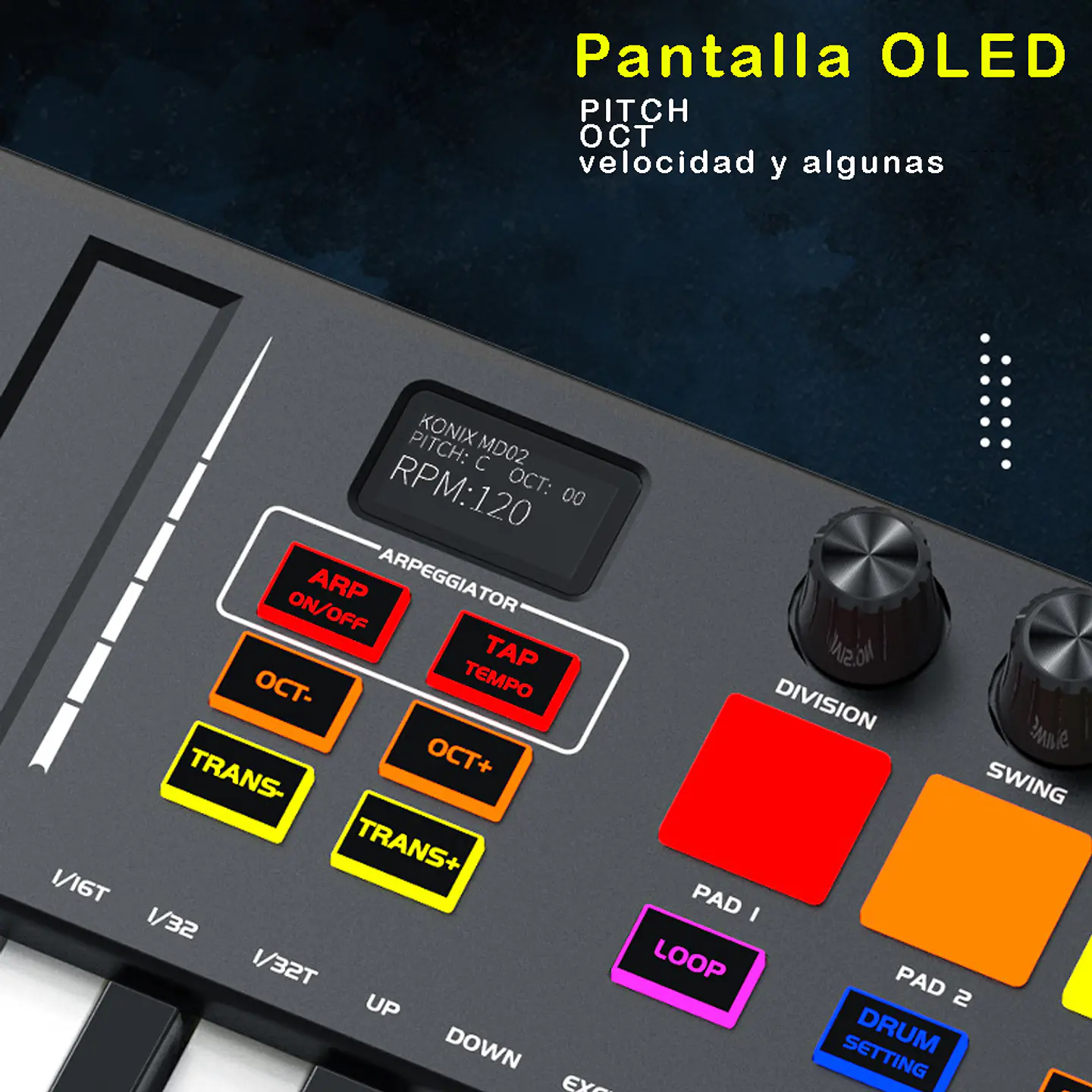 Teclado Midi 25 Teclas Controlador Musical Piano USB Crusec 6