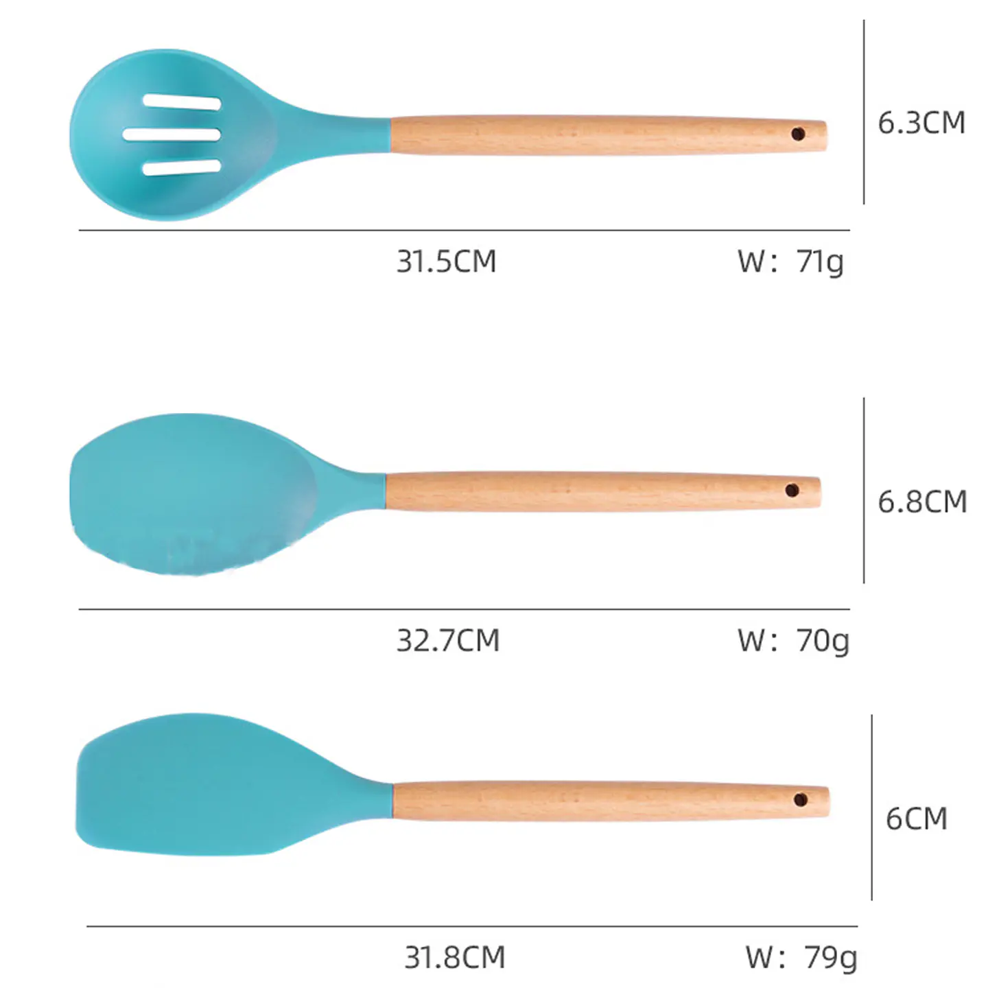 Juego Utensilios 19 Piezas Silicona Antiadherente de Cocina 3