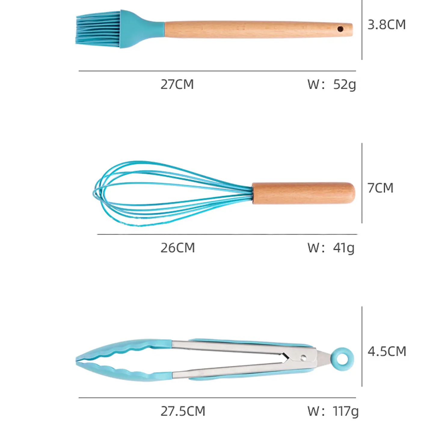 Juego Utensilios 19 Piezas Silicona Antiadherente de Cocina 4