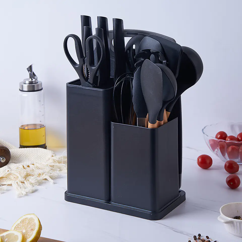 Juego Utensilios 19 Piezas Silicona Antiadherente de Cocina 12