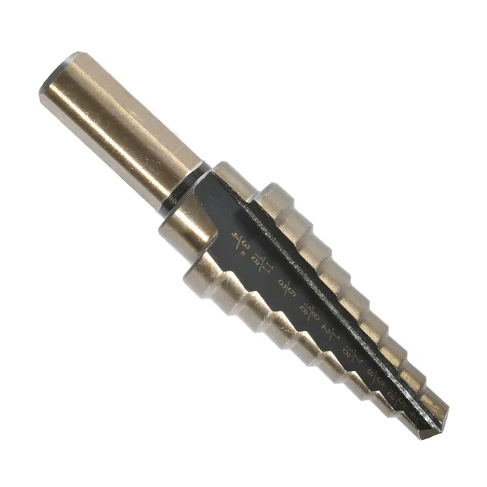 Juego de 5 Brocas Escalonadas Metal para Taladro con Caja 4