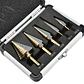 Juego de 5 Brocas Escalonadas Metal para Taladro con Caja - Miniatura 6