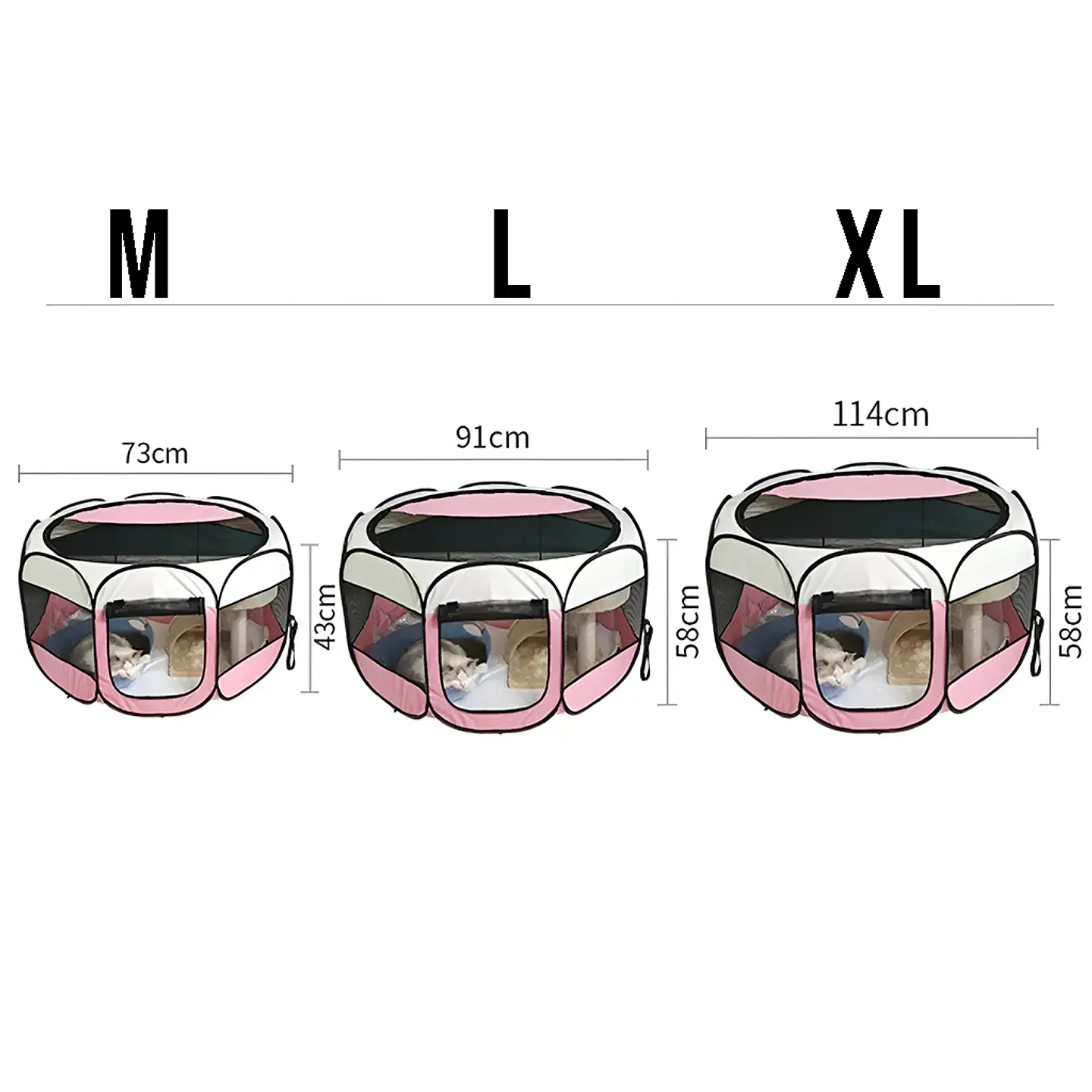 Corral Nido Plegable para Mascotas Casa Impermeable XL 2