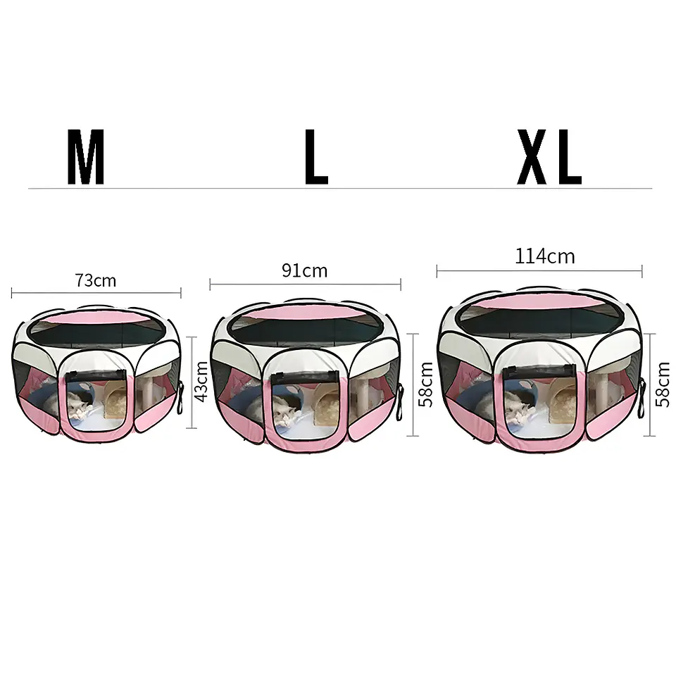 Corral Nido Plegable para Mascotas Casa Impermeable XL 2