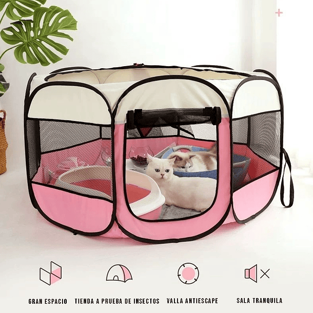 Corral Nido Plegable para Mascotas Casa Impermeable XL 4