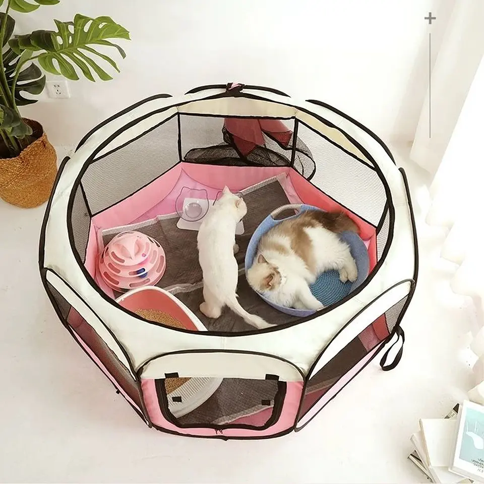 Corral Nido Plegable para Mascotas Casa Impermeable XL 6