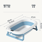 Bañera Plegable Temperatura Tina De Baño Portatil para Bebes 2