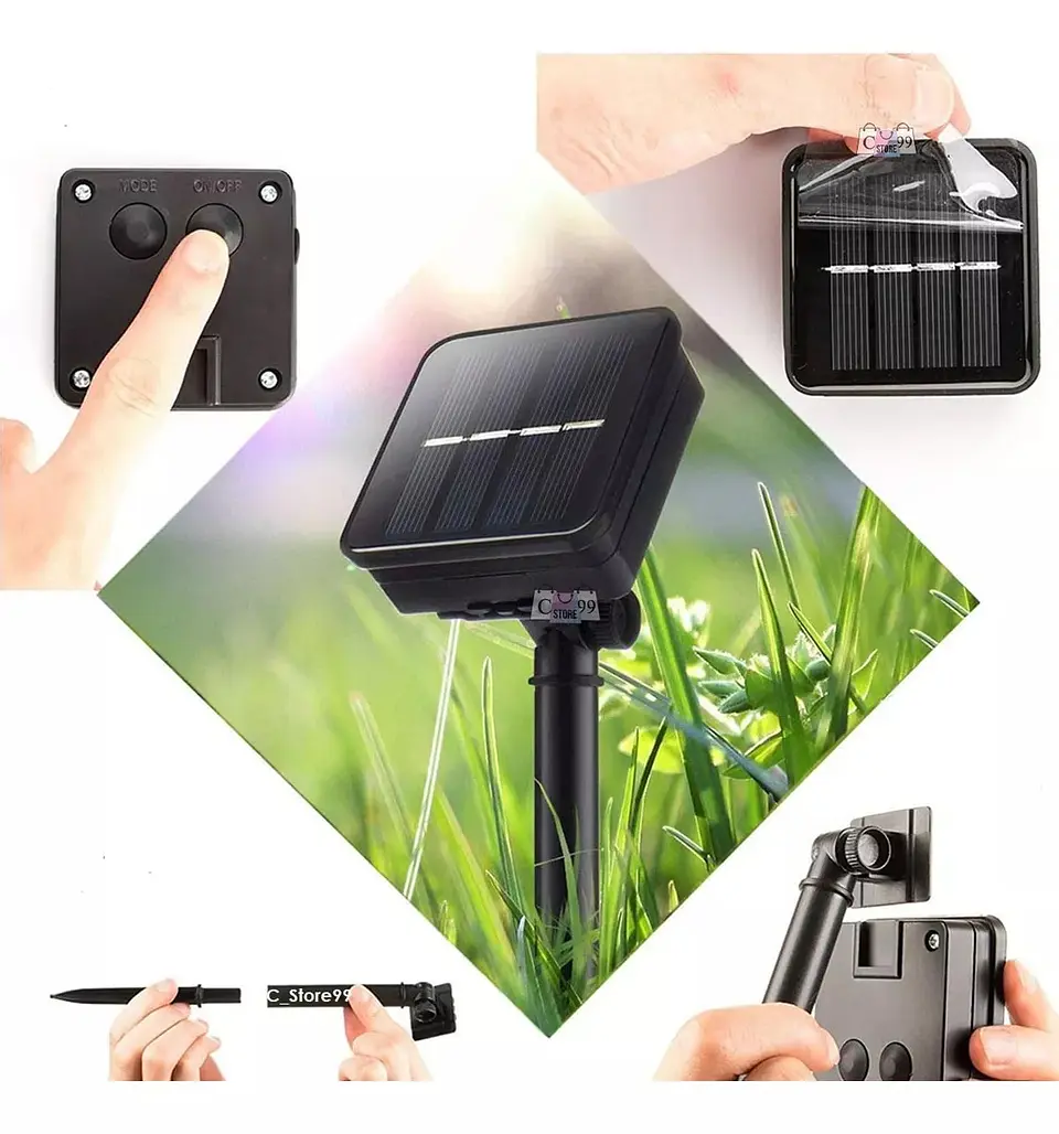 Luces Led Recargable Luz Solar Guirnalda impermeable 3
