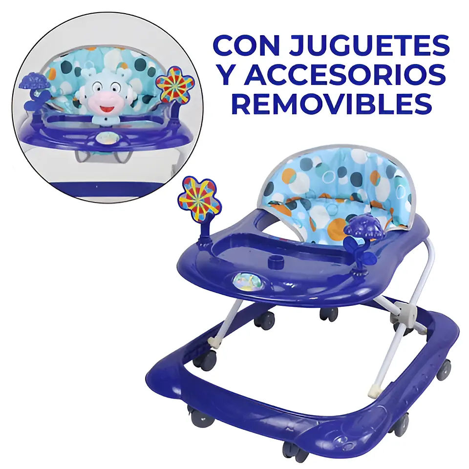 Andadera Caminador Plegable Antivuelco Para Bebés Portatil 10