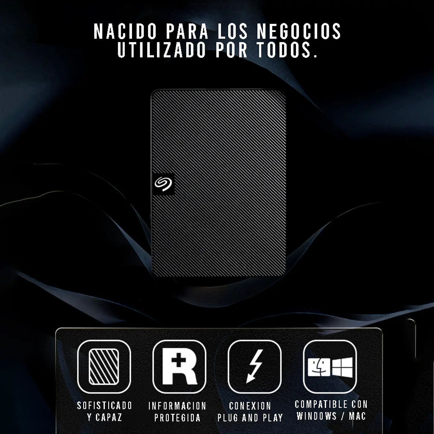 Disco Duro Portatil Seagate 1TB USB 3.0 PC 4