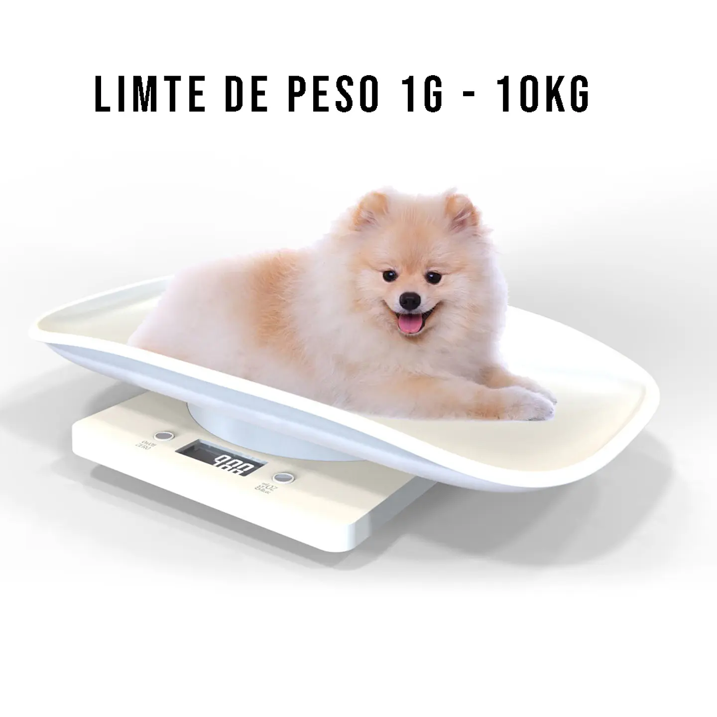Balanza Bascula Digital Para Mascotas Bebes LCD 10kg 5