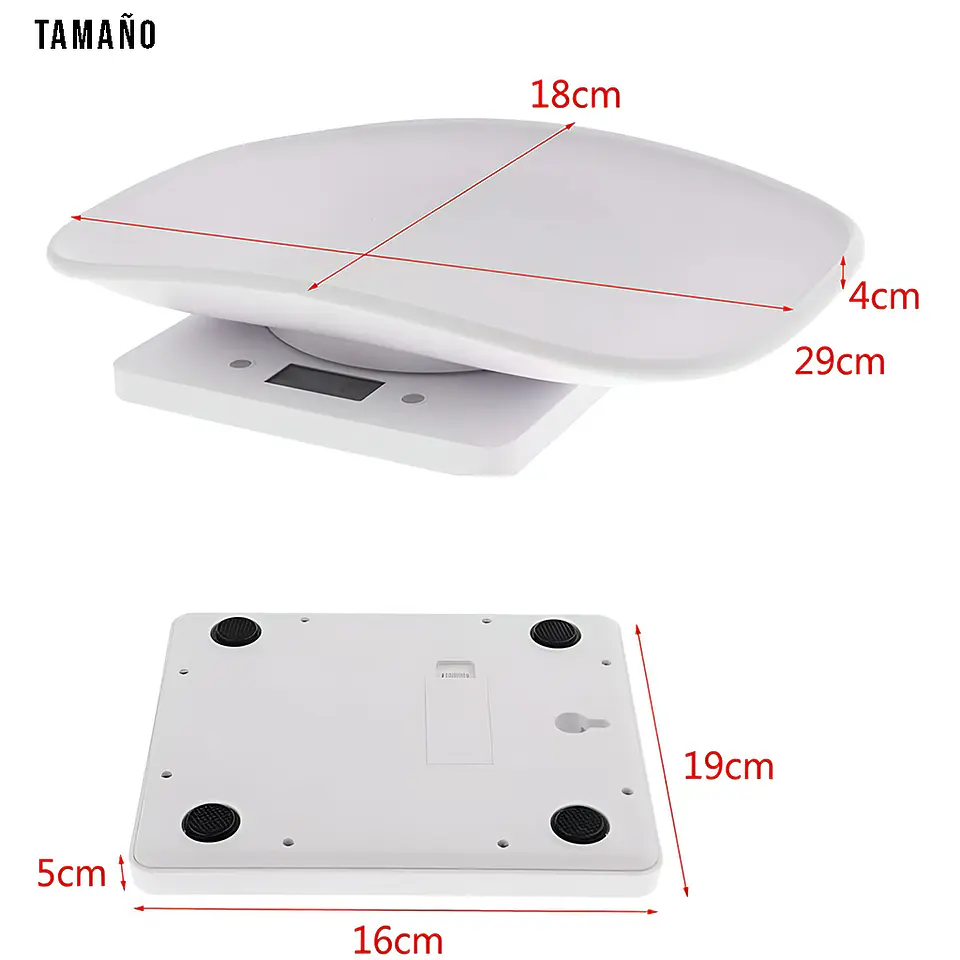 Balanza Bascula Digital Para Mascotas Bebes LCD 10kg 6