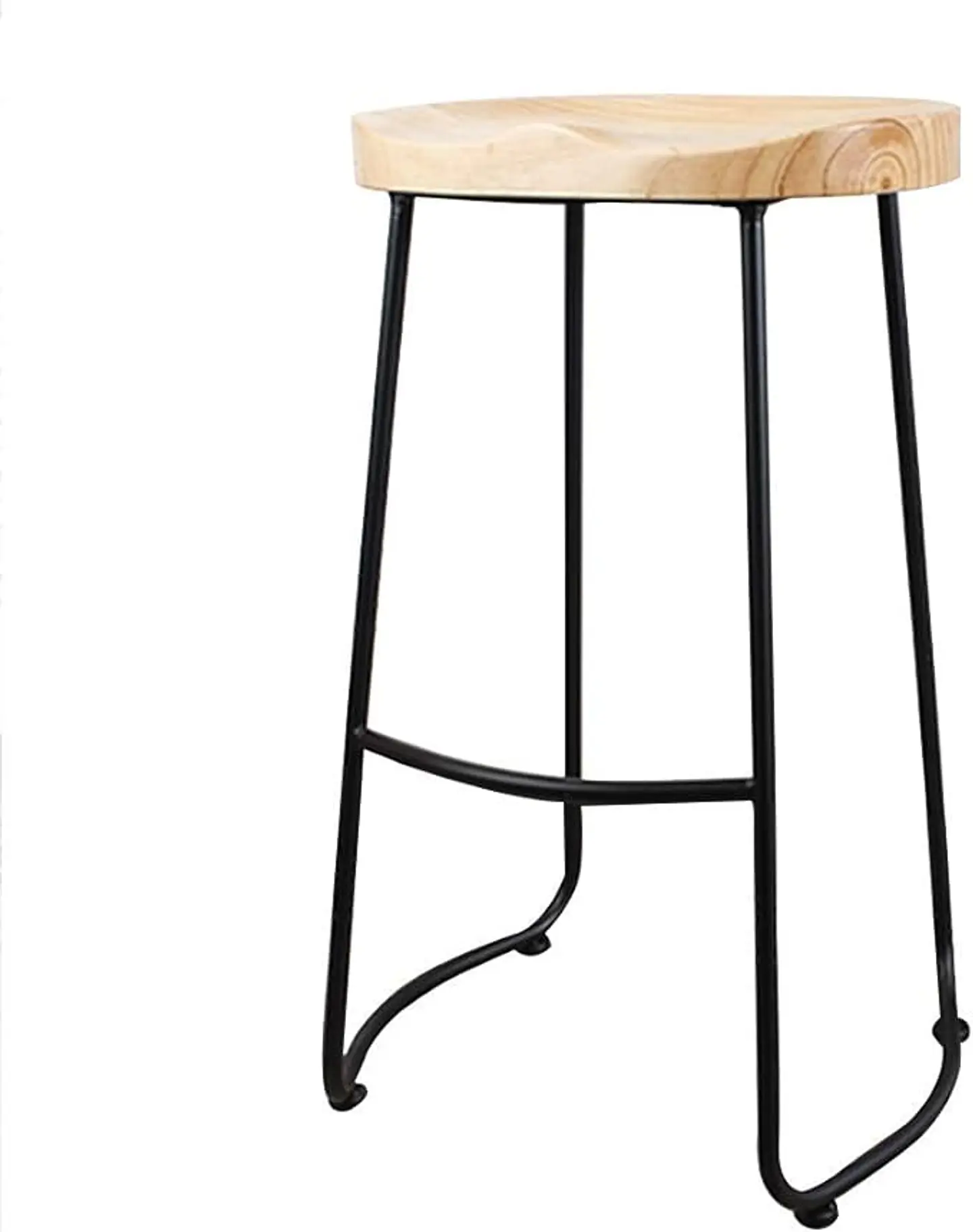 Silla De Bar 65 Cm Taburete Barra Asiento Madera Mostrador 1