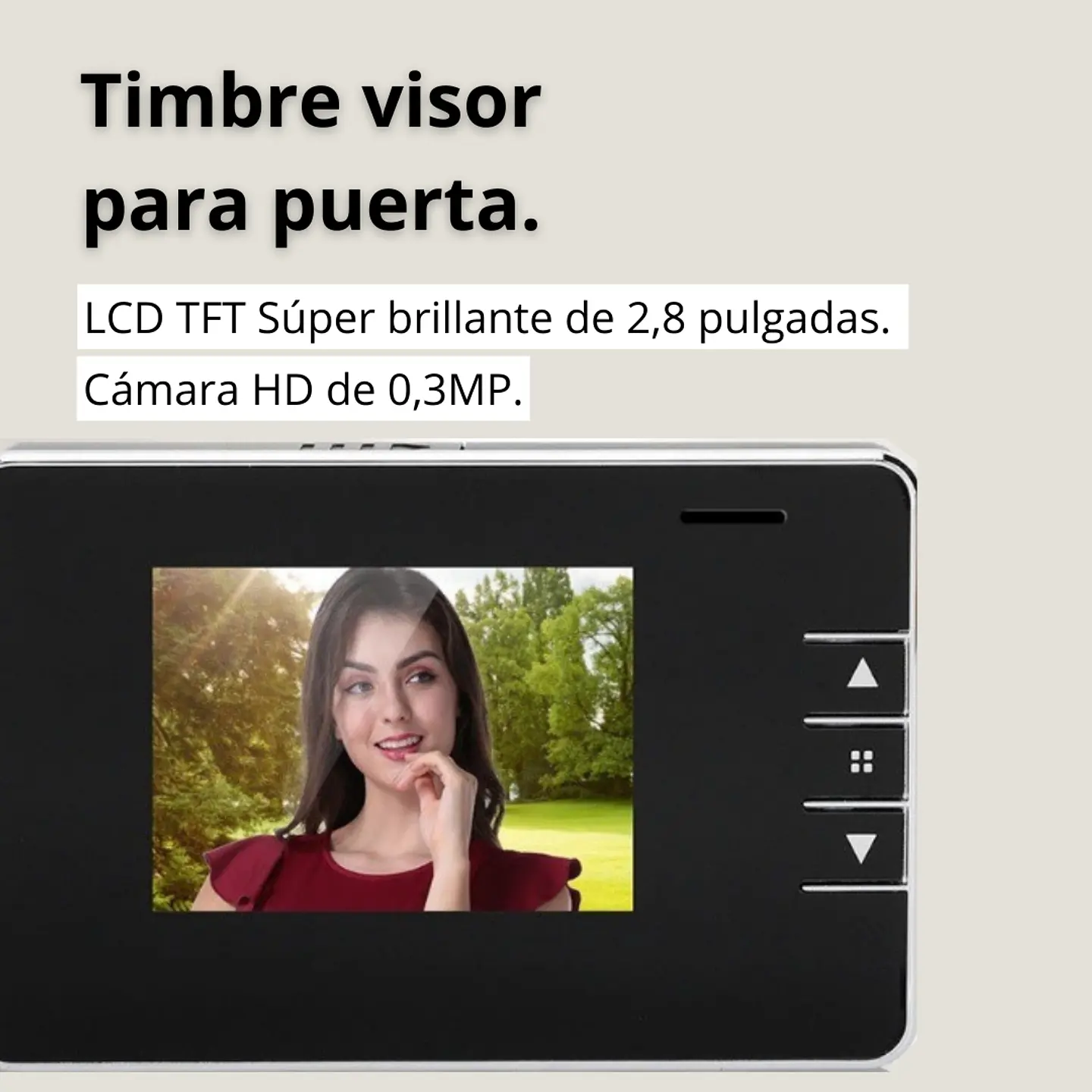 Timbre Cámara De Video Y Fotografía Lcd 720p 2