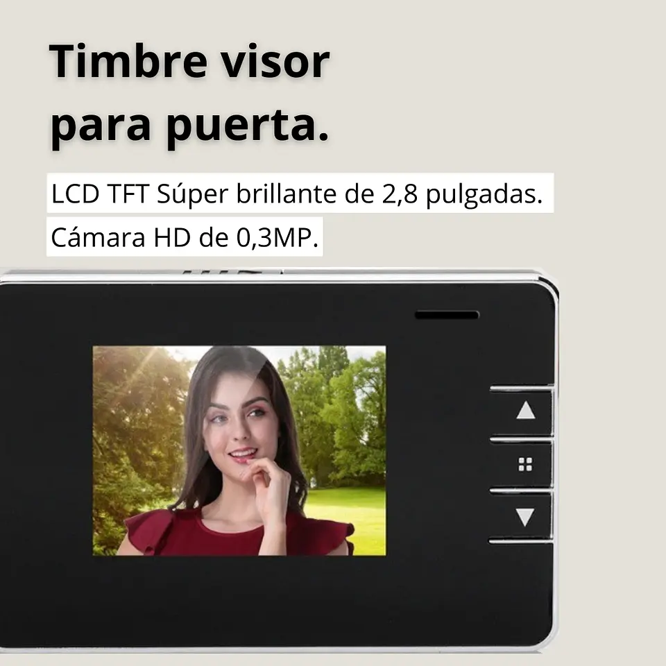 Timbre Cámara De Video Y Fotografía Lcd 720p 2