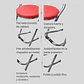 Silla Pack 4 Unidades Asiento Piso Metálico Taburete - Miniatura 5
