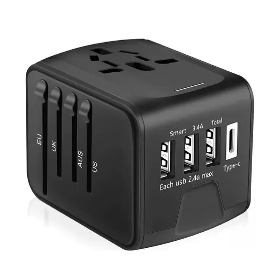Adaptador Enchufe Multifuncional Universal Usb 100v/240v 1
