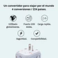 Adaptador Enchufe Multifuncional Universal Usb 100v/240v - Miniatura 2