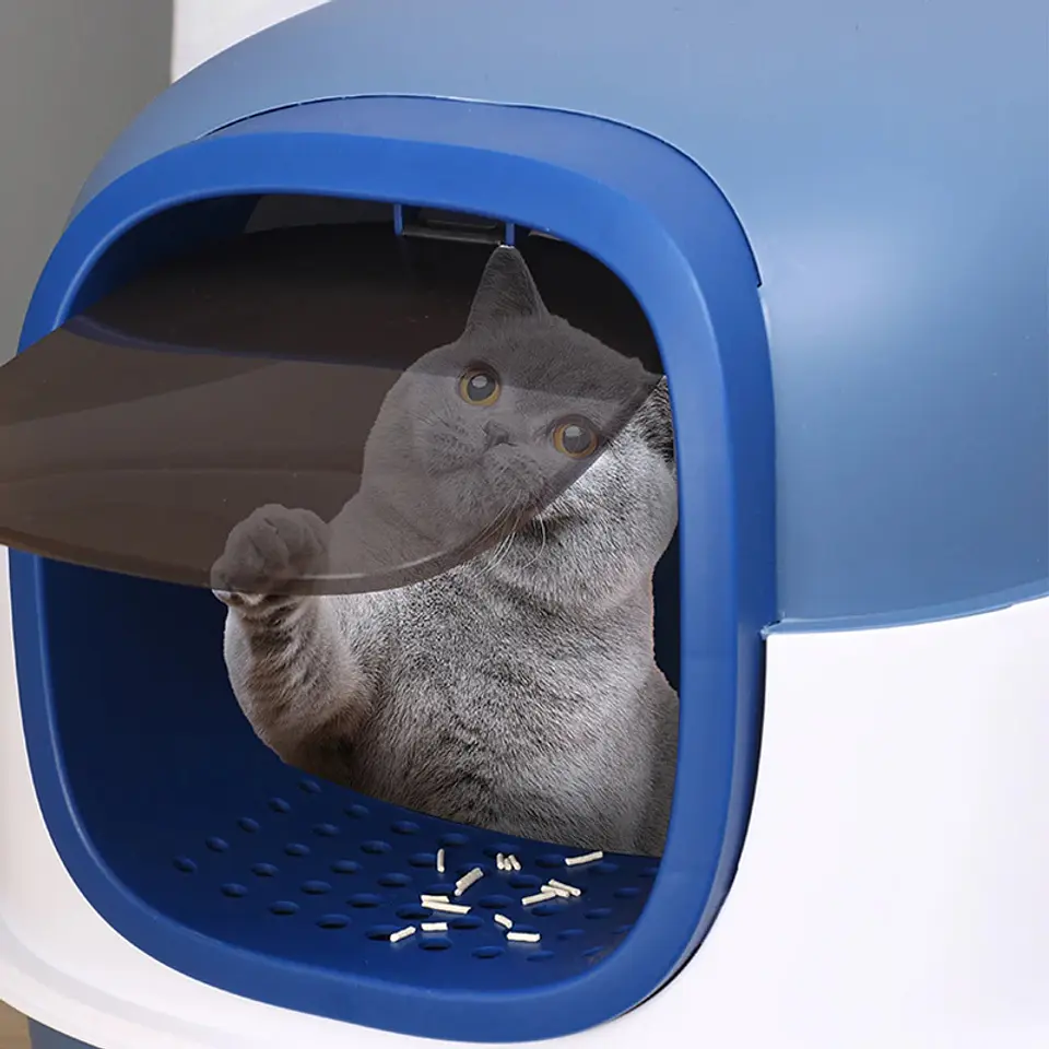 Caja de Arena Plegable Completa Para Gato 4