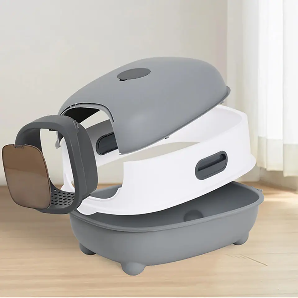 Caja de Arena Plegable Completa Para Gato 7