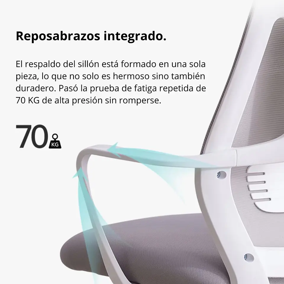 Silla Polar Ergónomica Oficina Escritorio Silenciosa A802 3