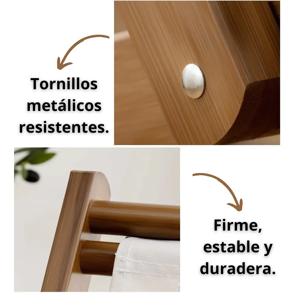 Silla De Playa Reposera Plegable De Lona Y Madera Exteriores 3