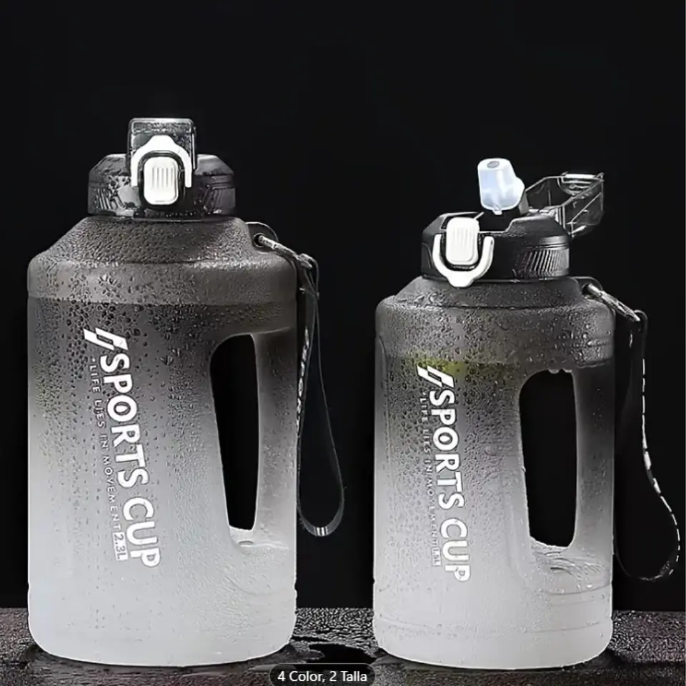 Botella De Agua Gradiente 2300ml Deportiva Fitness Unisex 4