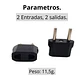 Pack 2 Adaptadores Enchufe Corriente Plug Europeo Americano - Miniatura 3