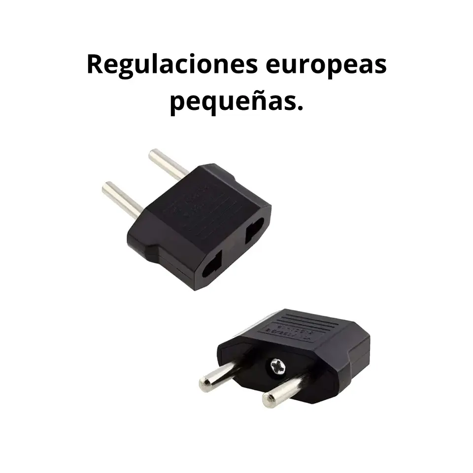 Pack 2 Adaptadores Enchufe Corriente Plug Europeo Americano 4