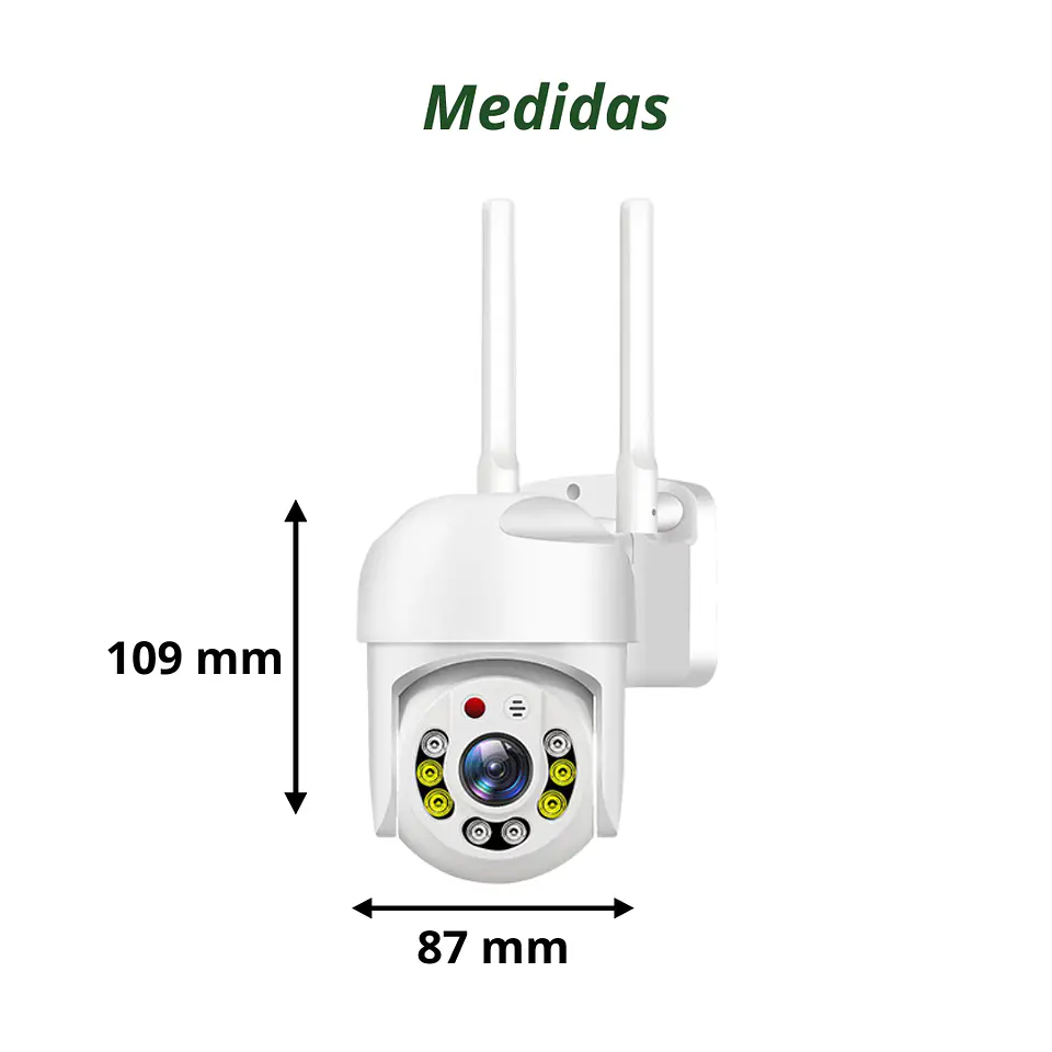 Camara Ptz Seguridad Smart Hd Wi-fi 360 Exterior Interior 4