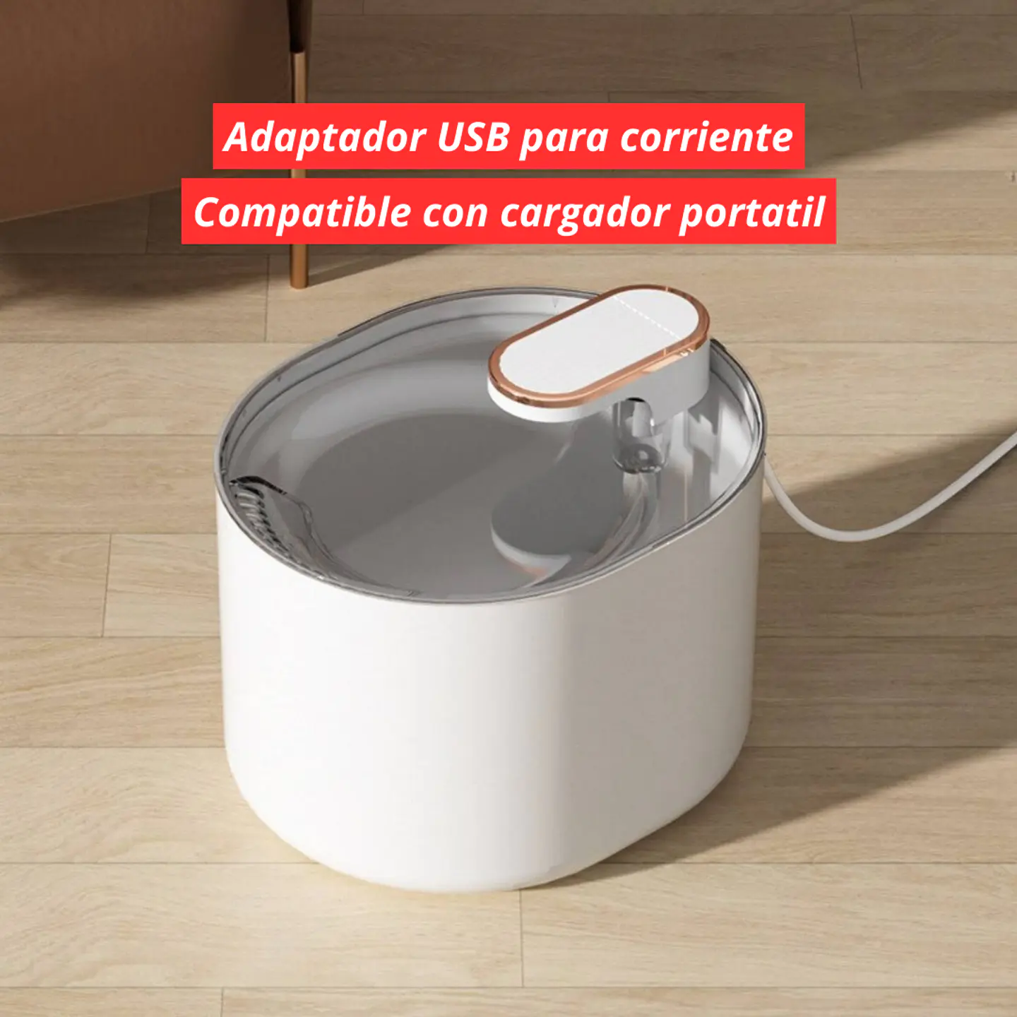 Bebedero Automático Gatos Perros Fuente Agua 3L 3
